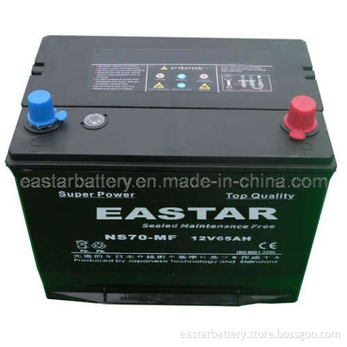Maintenance Free Car Battery -Ns70L-Mf-12V65ah